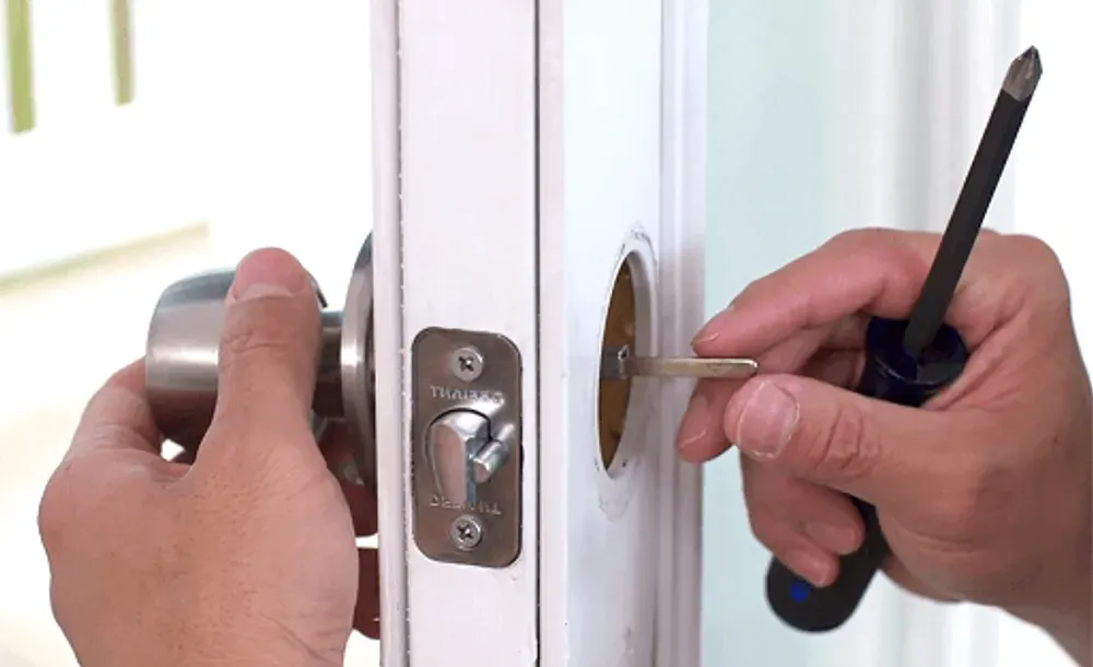 Door lock installation
